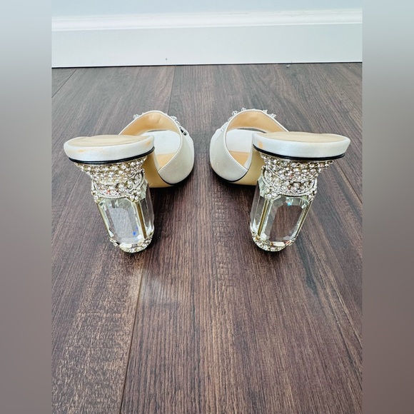 NALEBE BY AMINA MEANS SATIN AURUM MULES - Picture 10 of 16